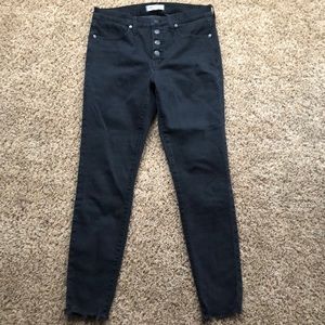 Madewell Frayed Hem Skinny Jeans